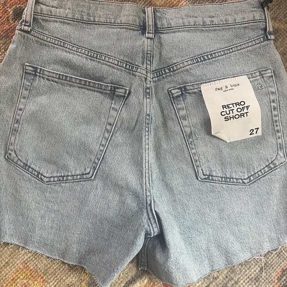 Rag and bone retro cut off short Light Blue Denim Shorts - Picture 6 of 6